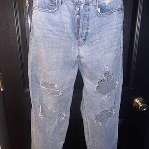 Casual Light Blue Men's Relaxed Jeans